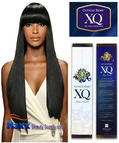 XQ Cuticle Remy Human Hair Fortified Cuticles Yaky Weave 16",18"
